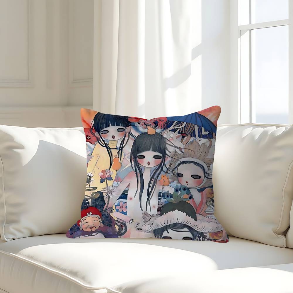 Cartoon A-Aya T-Takano Pillow Case Removable Washable Cushion Cover – All-Season Soft Linen