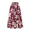 YYFS Women's Flower Pattern Print Casual Summer Spring Skirts