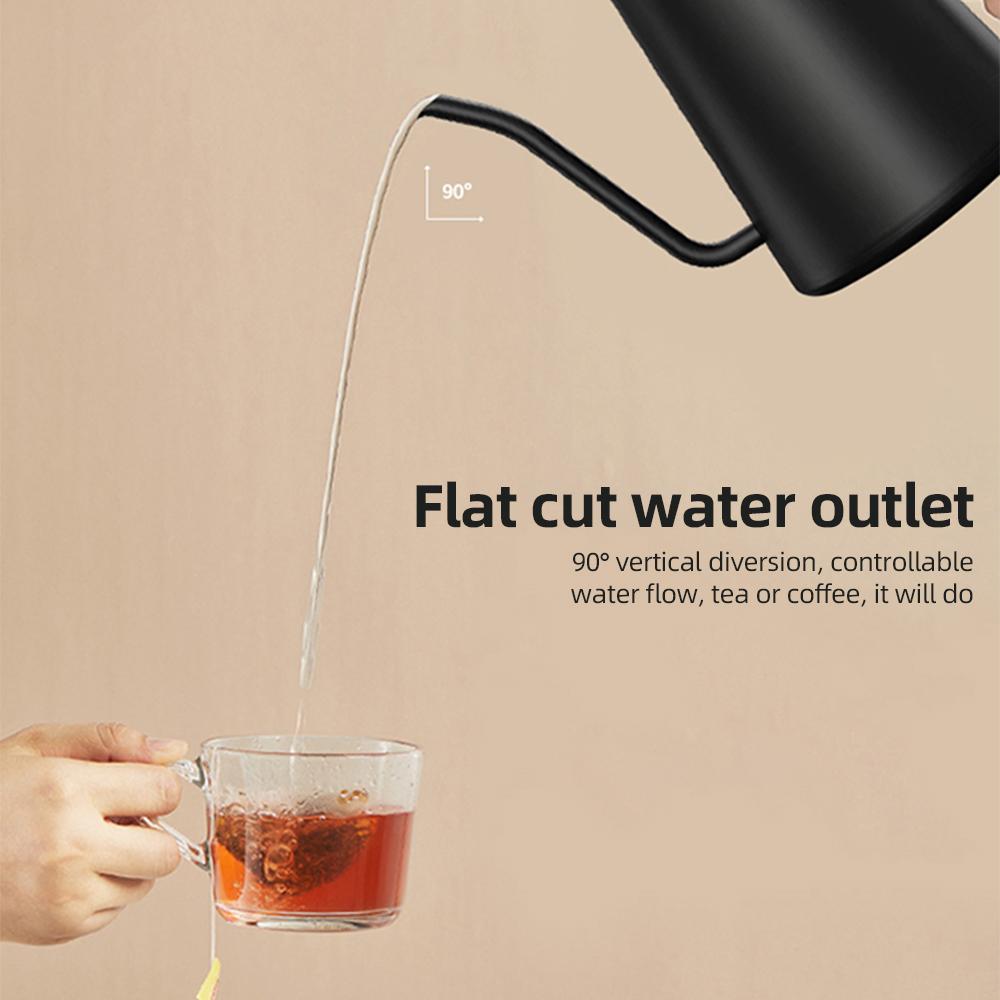 Gooseneck Electric Kettle 0.9L Temperature Control Stainless Steel Inner Quick Heating 1200W