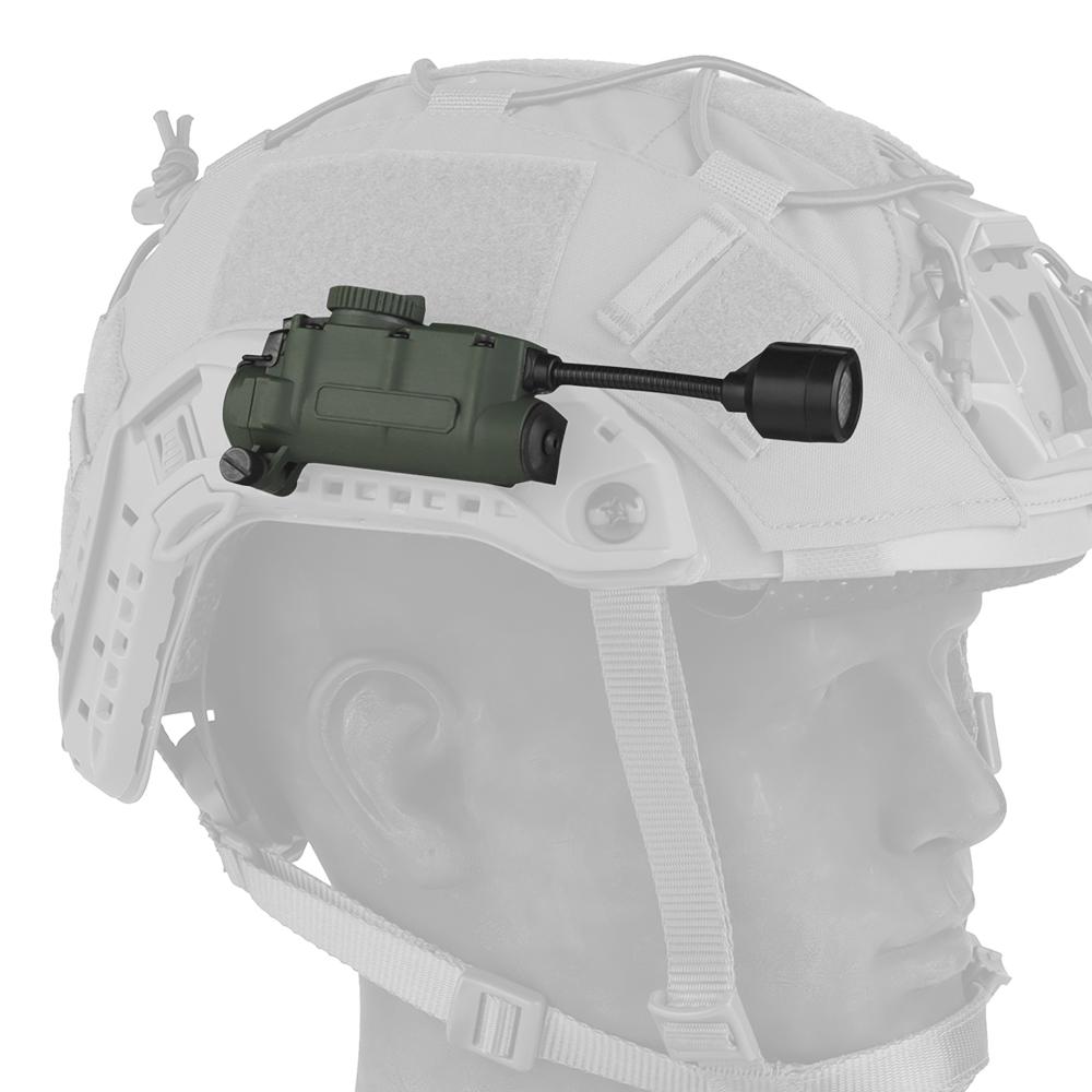 Sidewinder Helmleuchte Taktische Stroboskoplicht Rot/Grün/Blau/Weiß/IR Kopf IFF Licht Jagd Angeln Hilfs-LED-Taschenlampe