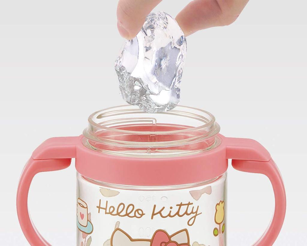 Skater Faltbarer Ausguss Hello KSPW1 Zweihandbecher, 260ml, Kitty, KT, 1970er, Sanrio,