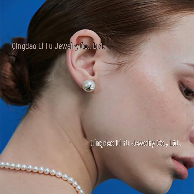 925 Silver Niche Pearl Double-Sided Earrings - Versatile, Light Luxury Front & Back Wear for Women.