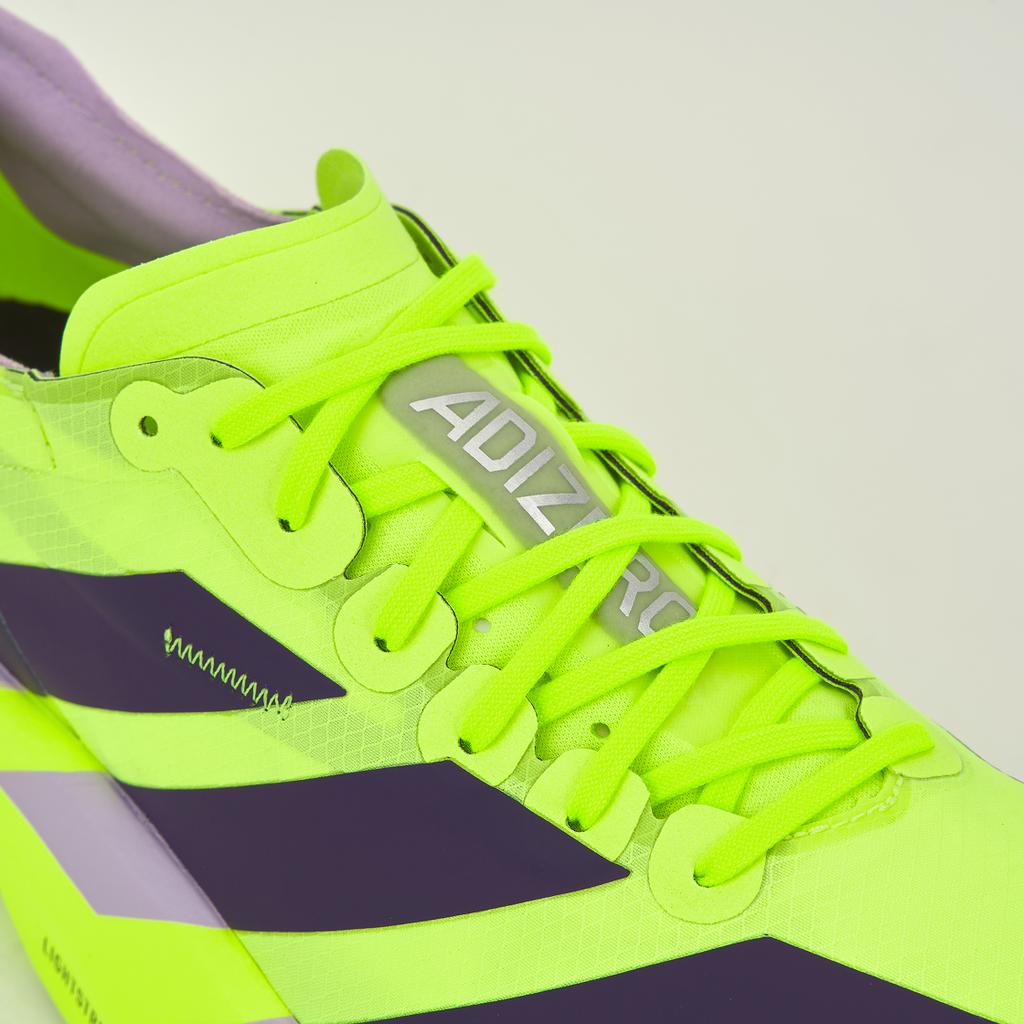 adidas Adizero Adios Pro 4 Solar Gelb Pflaume Herren Sneaker Aura-Pflaume Puder-Pflaume JP6623