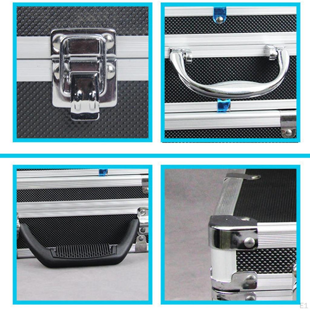 Microphone Carry Case PVC Protective Instrument Box Control Room Sturdy Studio Portable Chat