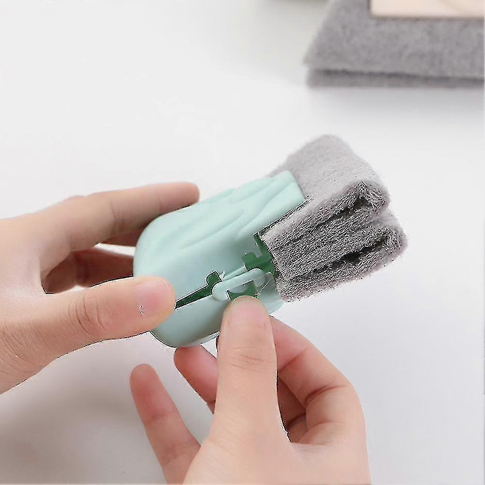 1pc Random Color Window Cleaning Brush Groove Cleaning Brush Slot Cleaning Gap Brush Household Window Cleaning Tool