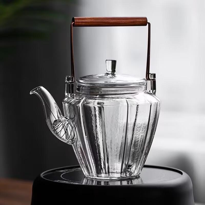 Yipan Diamond Beam Handle Kung Fu Teapot Set