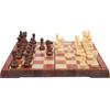 Kosun Chess Magnetic Wood Foldable Chess with Storage Bag Set, Chess, Grain, Board, (XL)