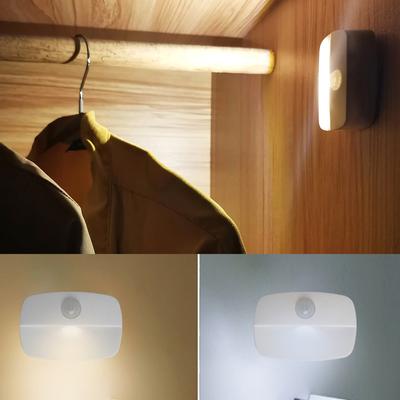 0.5W LED Night Light Wireless Intelligent Night Lamp with Self-adhesive PIR Infrared Motion Sensor Wall Night Light Smart Home