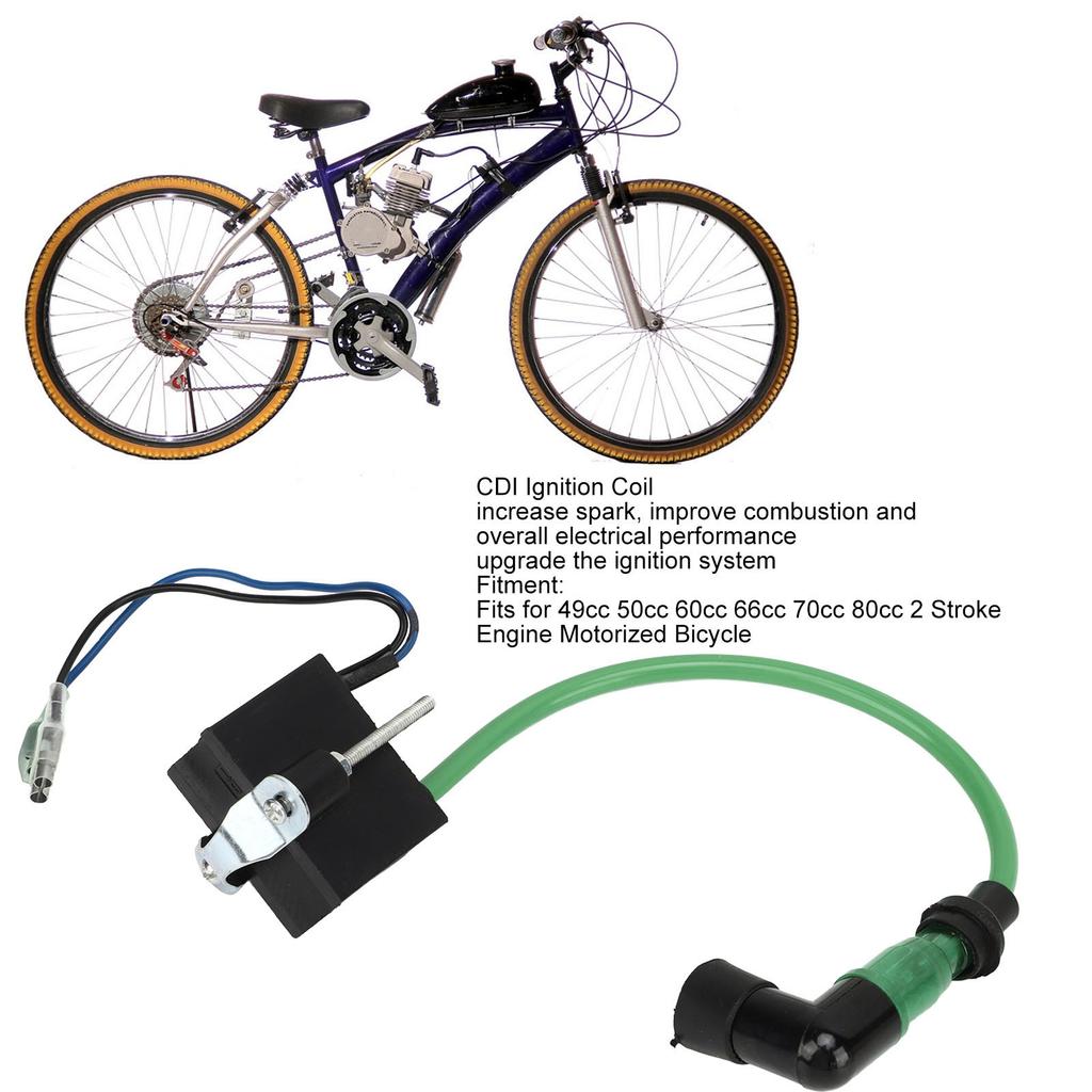 Ignition Coil High Performance Ignition Module for 49 50 60 66 70 80 2 Stroke Engine Motorized