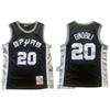 Mens Cotton Blend Basketball Jersey Vintage Style Tim Duncan Manu Ginobili Victor Wembanyama Dennis Rodman Fan Apparel