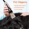 Dog Cat Hair Clipper Low Noise Rechargeable Cordless & Corded Electric Trimmer Pet Hair Thick Coats Clippers Grooming Set
