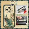 Lanyard Chinese style Phone Case For Tecno Spark30 4G/KL6 Elderly lady For Mom Dirt-resistant Fashion Kickstand Silicone