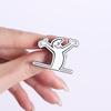 Fun Emotion Figure Enamel Pin Simple Outline Goofy Gesture Line Alloy Brooches Lapel Fashion Badge Jewelry Gift For Friends