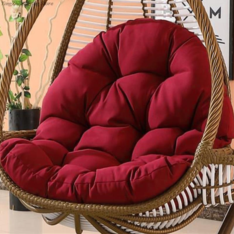 Egg Chair Cushion Hanging Basket Chair Cushion Thick Swing Chair Cushion Rattan Chair Soft Egg Chair Pad For Garden Home Decor
