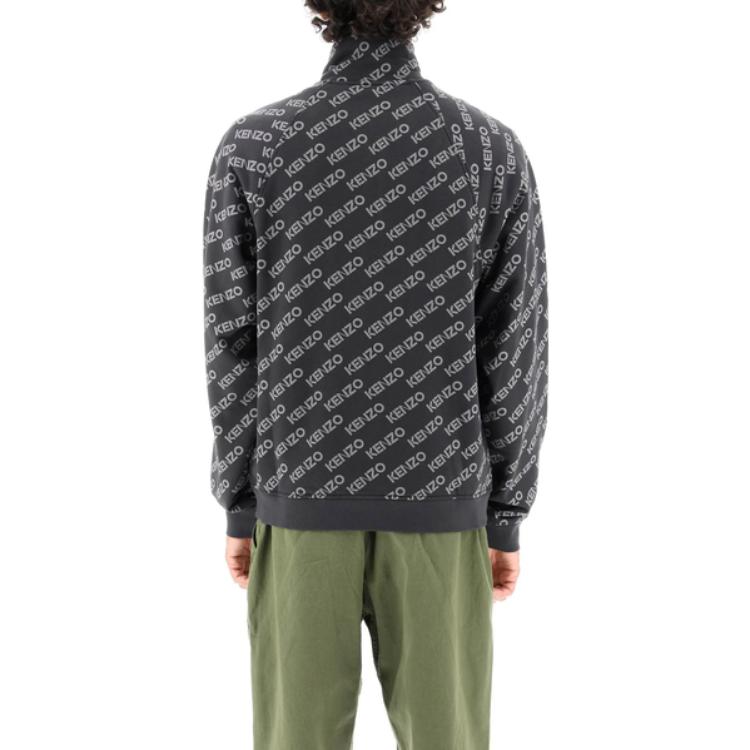 Previous Season logo print zip-up jacket FC65BL7914MF-99
