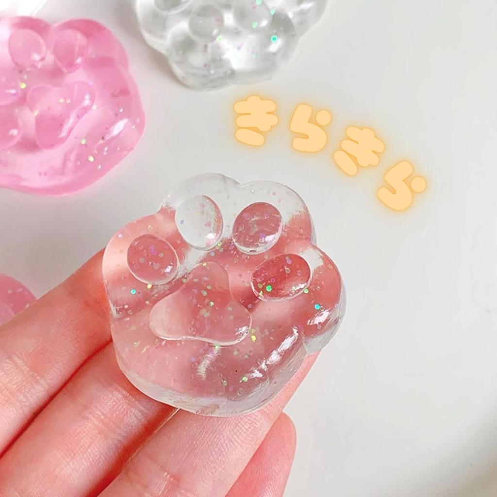 Paw Print Squeeze Toys of Stress Relief Goods by StoneS and Irritation Relief (Set 5) - - Habit-Boosting