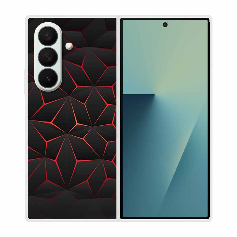 

Phone Case For Samsung Galaxy Z Fold7Fold 7 Hard Plastic Flip Capa Coque Protective Clear Transparent Edge Shield Cover Casing -Pixel 9 Pro Fold