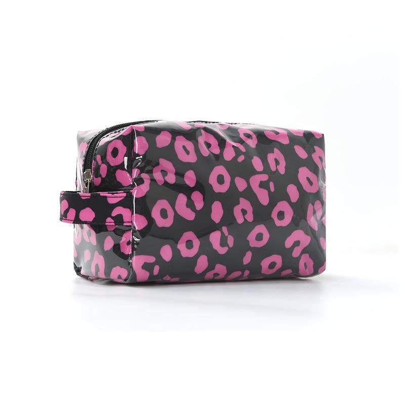 Stripe Women Portable Travel Cosmetic Toiletry Storage Bag