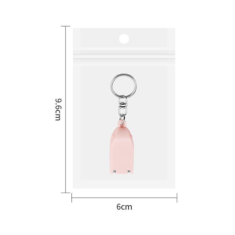 Barevný Mini Skládací Přívěsek na Kleštičky na Nehty s Kroužkem na Klíče Plastová Rukojeť Rotační Kleštičky na Nehty Nehtové Doplňky a Nástroje