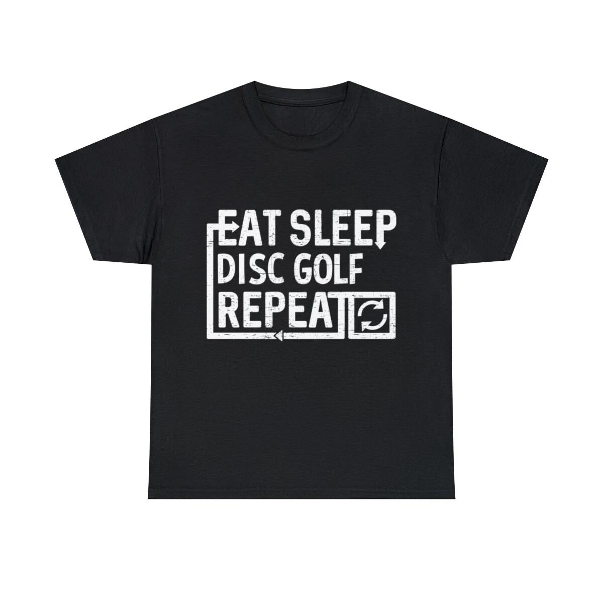 Eat Sleep Disc Golf Graphic Tee Shirt, S-5XL M