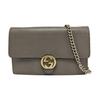 [Pre-Owned] Double G Series Double G Logo Snap Closure Leather Woc Chain Bag - Good #1UOIRWF