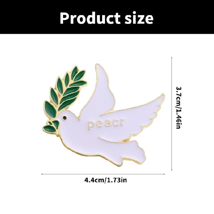 Künstlerische Friedenstauben Anstecknadel Metall Pin Legierung Textur Freundschaftsabzeichen Geeignet für Modefans, die einzigartige Accessoires suchen
