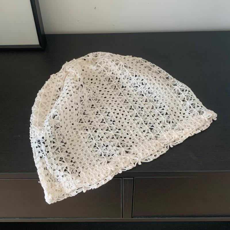 Cold Hat, Lightweight, Autumn, Breathable Toe Cap, Women's Spring and Summer, Hollow Design, Hand Hook, Big Head Circumference, Pile Cap