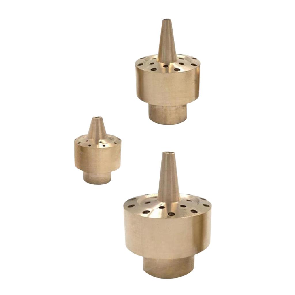 Brass Fountain Nozzle Rust Resistance Easy Installation Universal Fit Sprinkler
