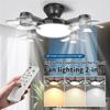 2-in-1 60W E27 Drone Design Ceiling Fan Light AC85-265V Home Restaurant Lighting LED Chandelier Fan Fan Lamp
