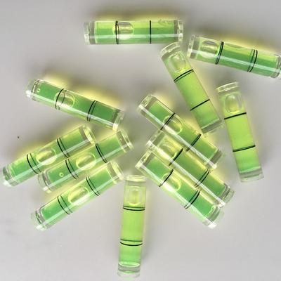 10 Pcs Green Water Cylindrical Bubble Level Spirit Measurement Instrument Diagnostic Tool for Home Improvement And Maintenance