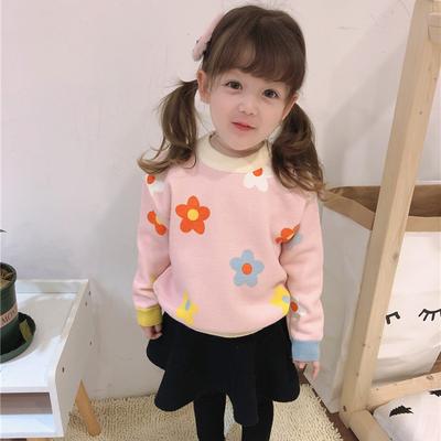 Mädchen Herbst und Winter Langarm Niedlichen Pullover Mittlere und Kleine Kinder Pullover Tops