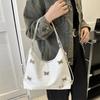 Butterfly 2025 Spring New Versatile Ins Women's Textured Shoulder Underarm Bag Commuter Tote Bag Textured Women's Bag