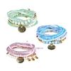 Vintage Bohemian Multilayer Beaded Bracelet Decorative Sequined Pendant Bracelet Bangle Women Jewelry