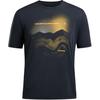 Printed Straight-Cut Crew Neck Pullover Short Sleeve T-Shirt Men Tops Gray C24844