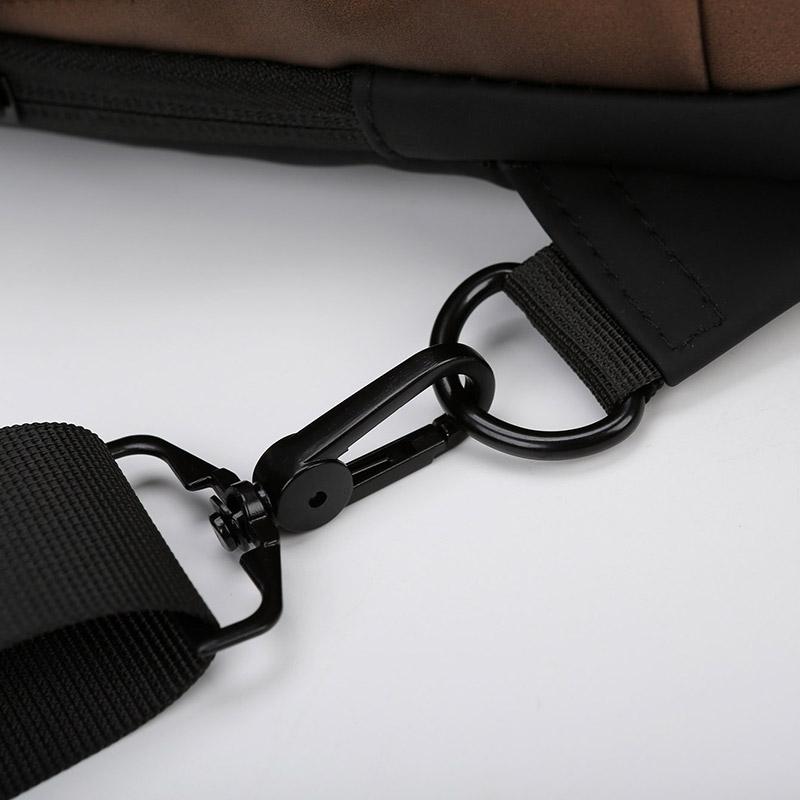 Męska wielofunkcyjna antykradzieżowa torba na ramię USB Crossbody Bag Travel Sling Bag Pack Messenger Pack Chest Bag