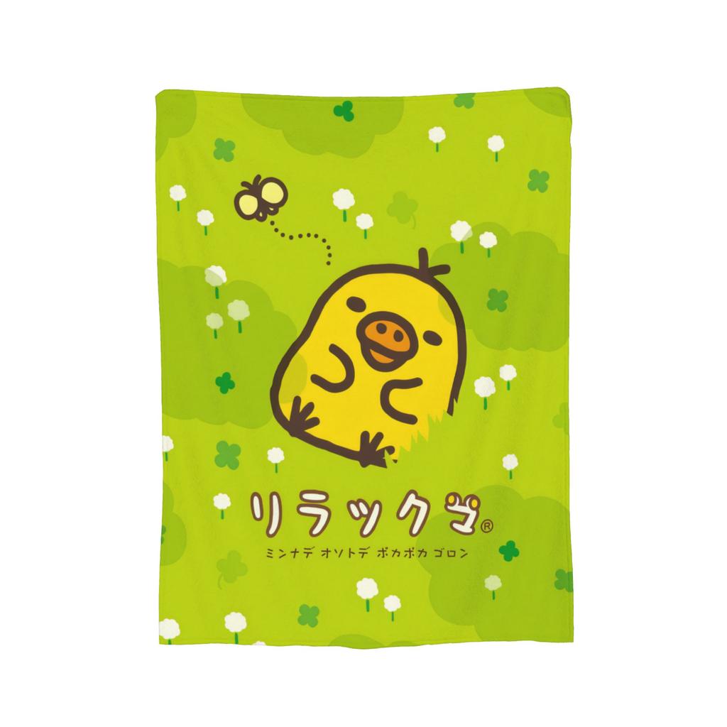 Cartoon Rilakkuma Blanket Velvet All Season Breathable Lightweight Throw Blankets for Bedding Car Rug Piece