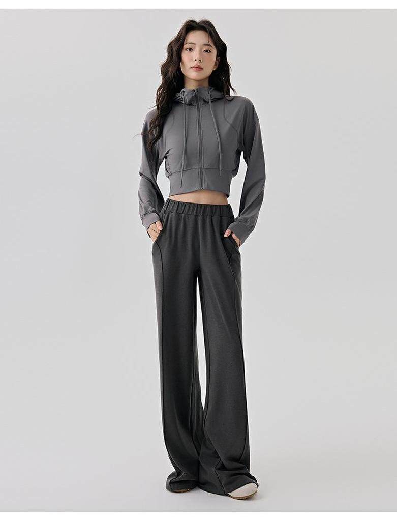 Selected Women's Hooded Sportswear Jacket: Casual Slimming Fit for Outdoor Running & Yoga