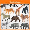 Mini Wild Animal Model Set With Plastic Figures For Educational Display And Collection