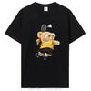 Teddy Bear Playing Badminton Tshirt Exercise Clothing Cotton Tops Graphics Kawaii Men Women Short Sleeve Printed T-Shirt
