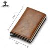 RFID Anti-theft Brush Automatically Pops Up Card Bag Card + Credit Card Metal Card Bag Men's Multi-card Wallet Carbon Fiber