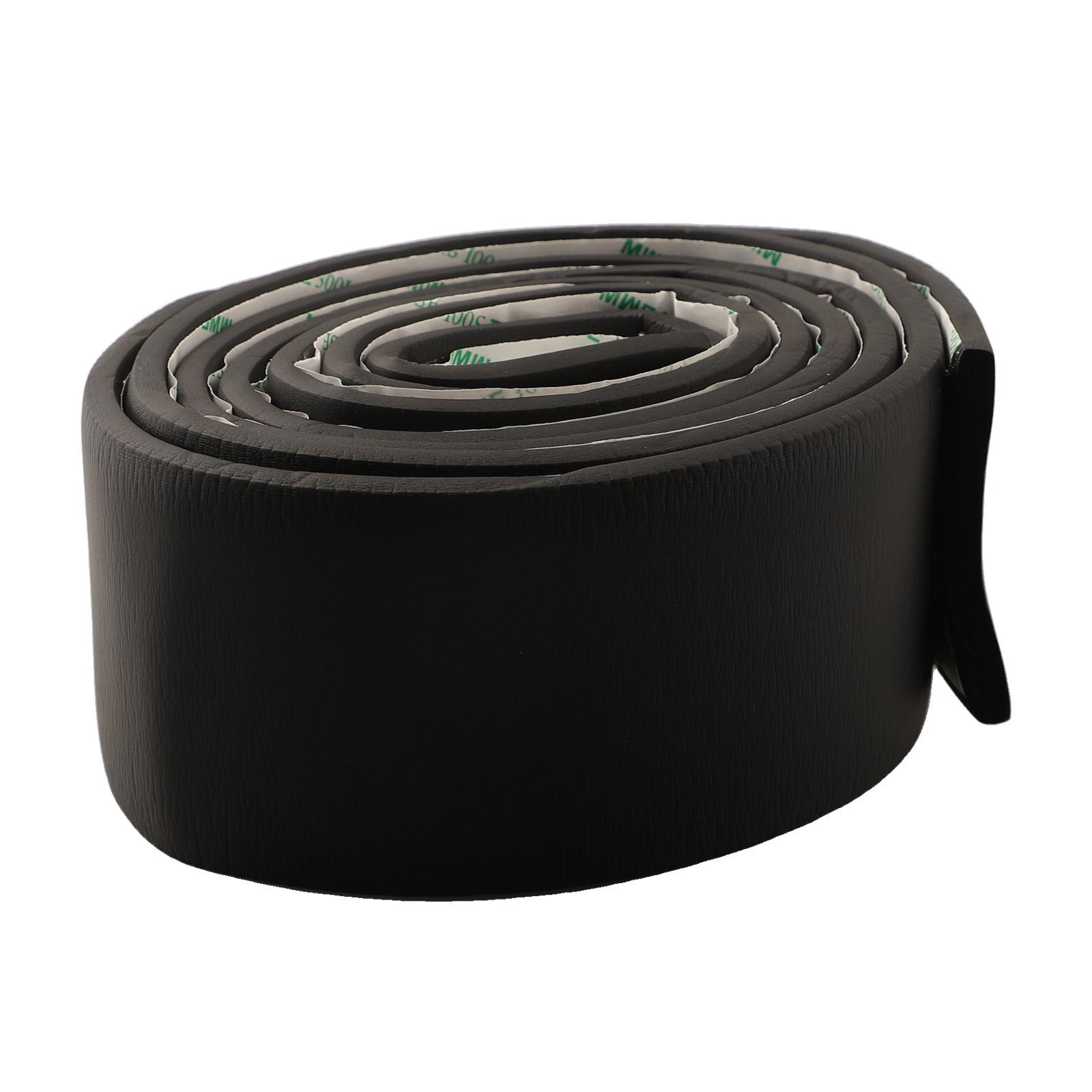 

Decorative Skirting 3D Wall Sticker Home Improvement Uneven Walls Cuttable Length Foam Cotton High-quality Materials чорний