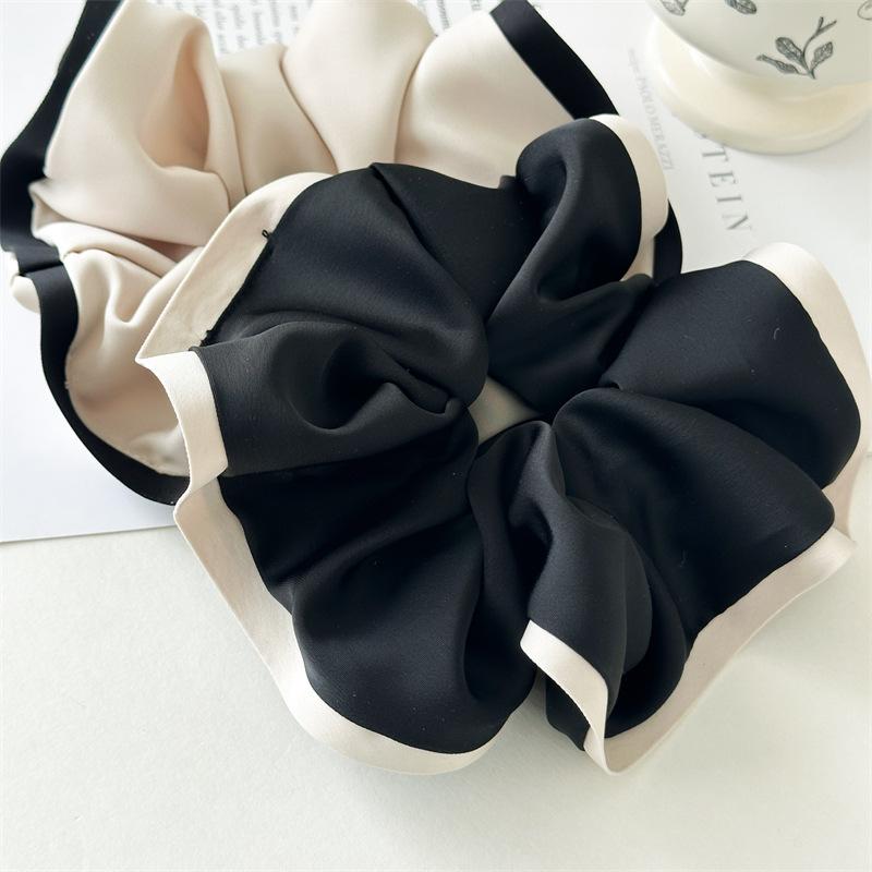 13cm Clouds Style Black White Scrunchies for Women Elastic Hair Bands Ponytail Holders Tie Rubber Bands Women Hair Ring