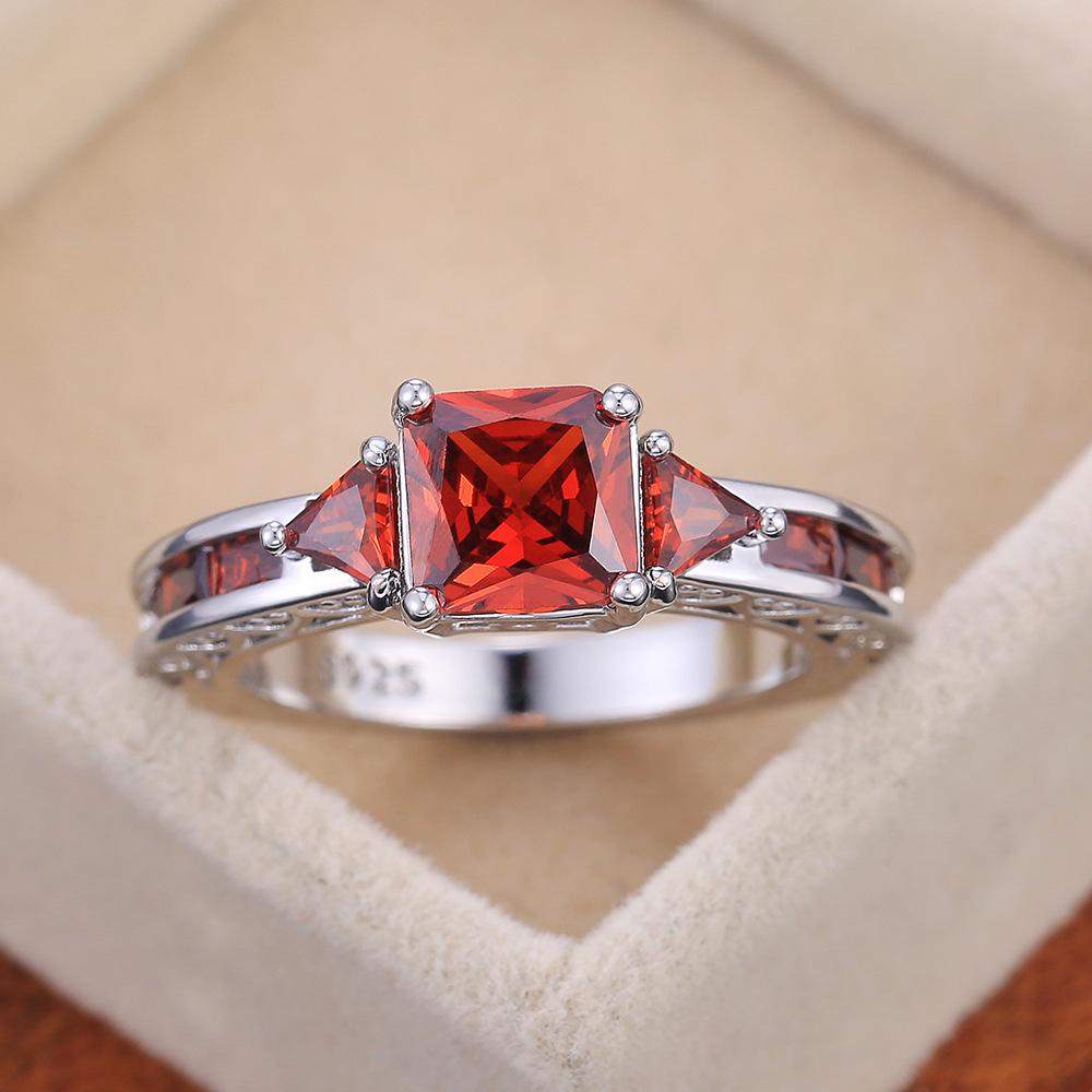 Women'S Zircon Wedding Rings, Pair Rings, Wedding Accessories, Proposal Jewelry