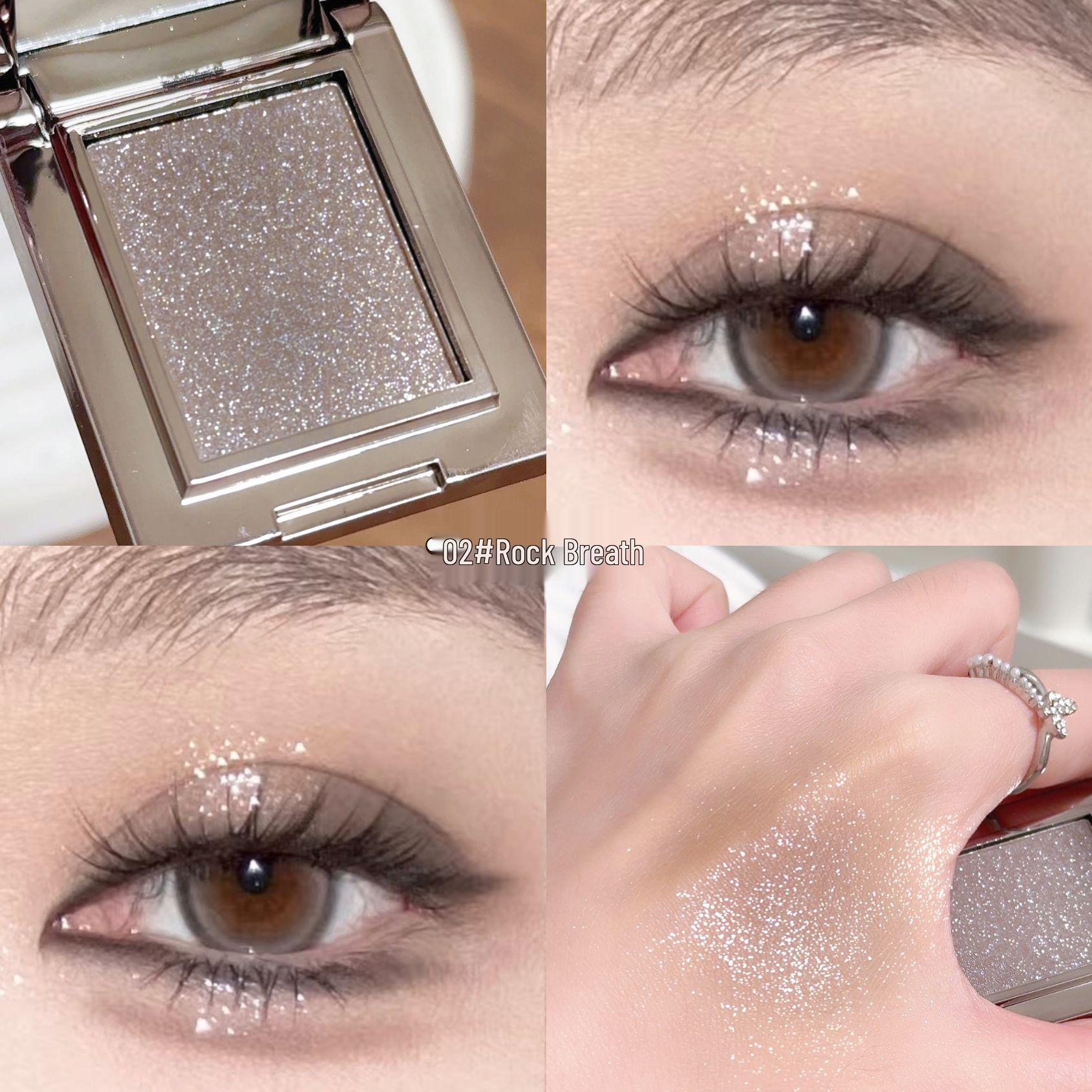 

Палетка мерцающих теней для век MYHO Crystal Pink - Не осыпаются, многофункциональные, кремовые для смоки и хайлайтера.