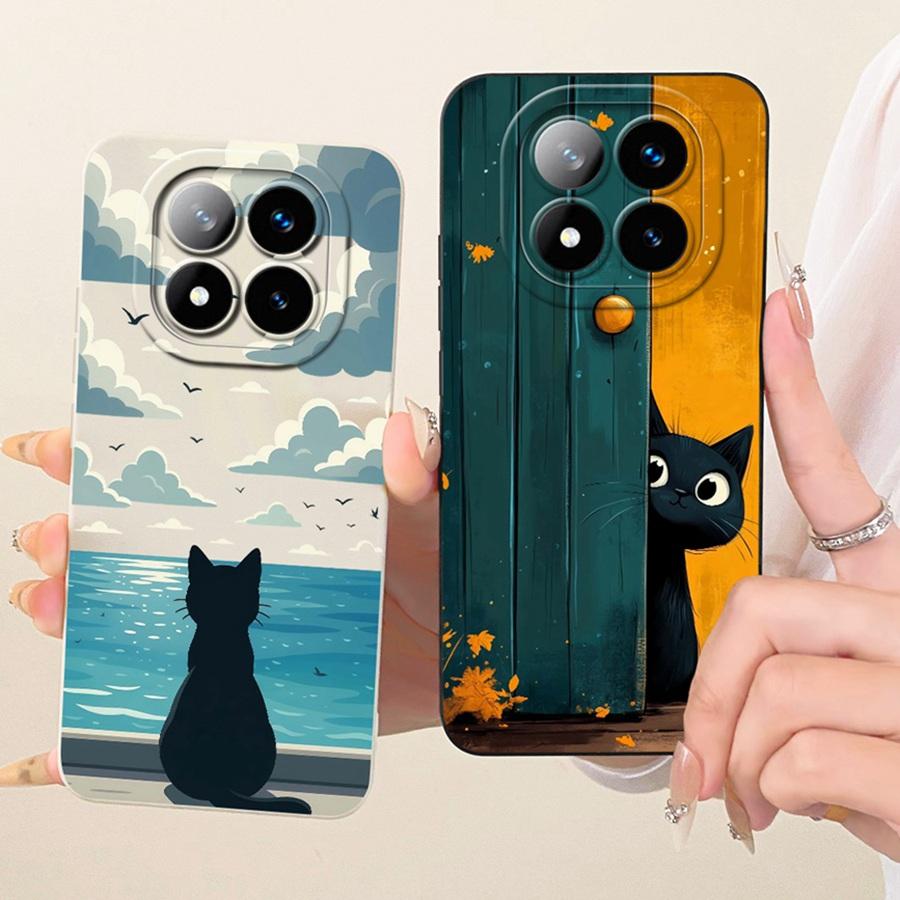 For Xiaomi Redmi Note 14 Pro Plus Case 14Pro 4G Soft Silicone Cover flower Cherry Phone Case For Redmi Note14 14Pro+ Coque Funda