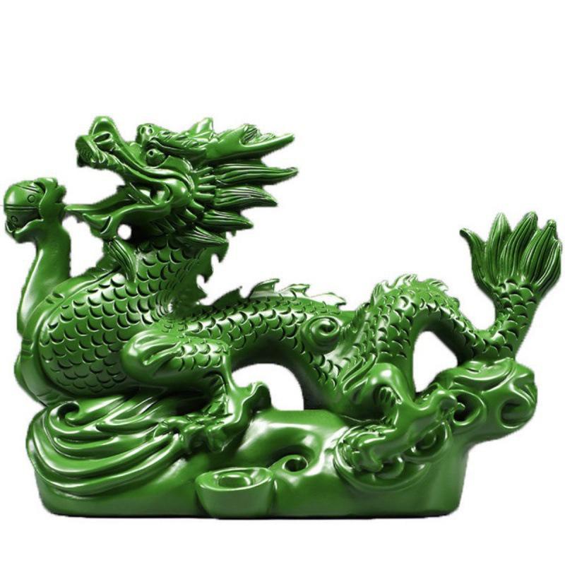 Solid Wood Dragon Ornament - Zodiac Dragon Home Décor Gift
