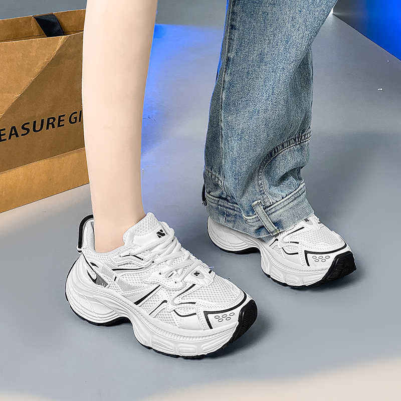 Fashion Synthetic Leather Platform Womens Walking Shoes Chunky Brand Luxury Women Original Brand Sneakers Woman Sports Tenise