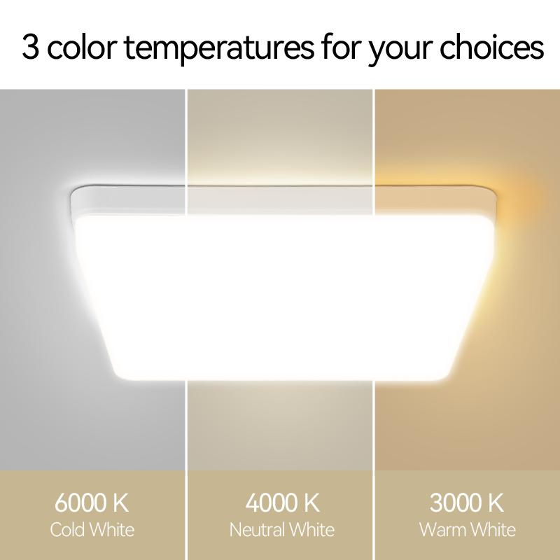 Plafonnier LED carré 50 W, éclairage de chambre à coucher, panneau LED 110 V/220 V, luminaire de plafond pour salon
