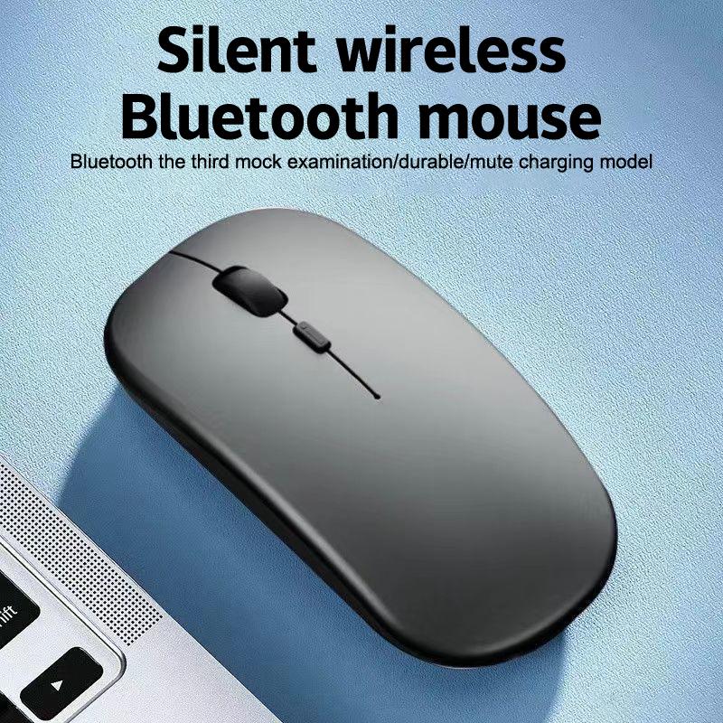 Portable Wireless Mouse Bluetooth-Compatible 2.4Ghz Dual Modes Computer Wireless Mice Mute For Pc Xiaomi Pad Laptop Macbook