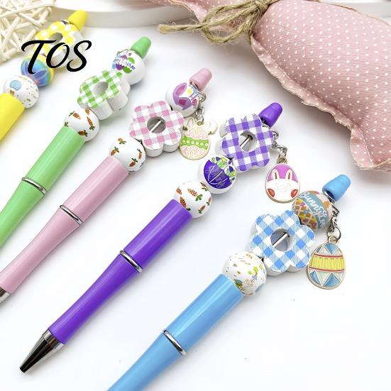 Hobbyartikelen voor Pennen Kralen Balpen Set, DIY Paas Kit, met Kleurrijke Set Konijn En Ei Kralen Decoratie, Creatieve Schrijfgerei Leuke School